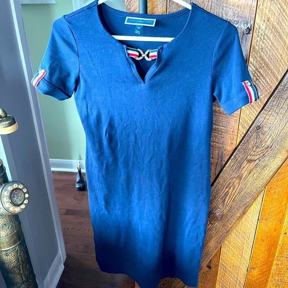 Karen Scott dress - the colour is navy blue (photo looks lighter) - Picture 1 of 5